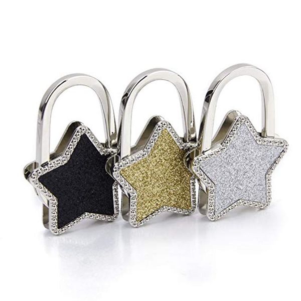 keychains star shape shiny metal key chains table side bag hanging hook alloy folding holder schoolbag hanger, Silver
keychains star shape shiny metal key chains table side bag hanging hook alloy folding holder schoolbag hanger, Silver