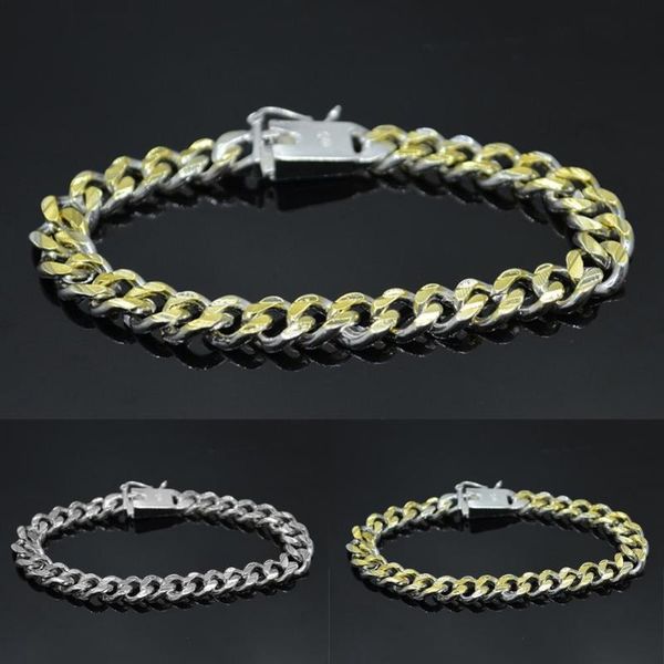 link, chain quality men's jewelry high-end side buckle bracelet fashion trend temperament wrist decoration classic gift, Black
link, chain quality men's jewelry high-end side buckle bracelet fashion trend temperament wrist decoration classic gift, Black