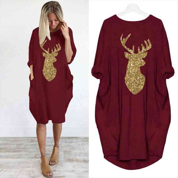 red santa claus print christmas women dresses long sleeve elegant party loose robe femme plus size clothing, Black;gray
red santa claus print christmas women dresses long sleeve elegant party loose robe femme plus size clothing, Black;gray