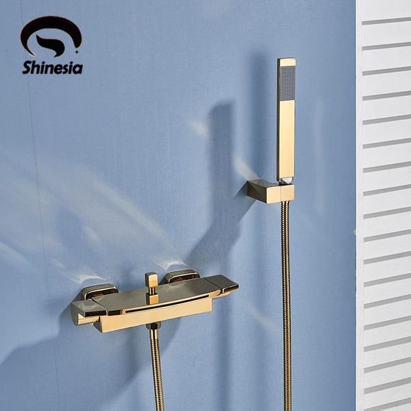 shinesia golden bath shower faucet wall mounted waterfall spout mixer tub tap bathtub bathroom accessory sets
shinesia golden bath shower faucet wall mounted waterfall spout mixer tub tap bathtub bathroom accessory sets