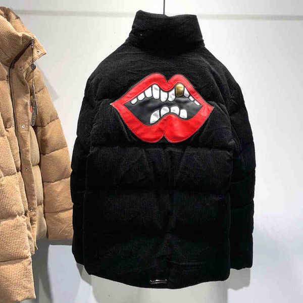 winter brand croxin red lipped corduroy white down thickened windproof warm down jacket for men, Black
winter brand croxin red lipped corduroy white down thickened windproof warm down jacket for men, Black