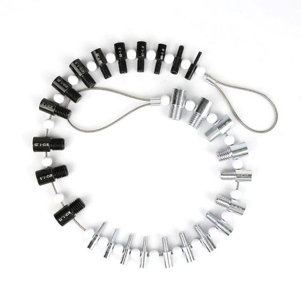 professional hand tool sets identifier portable metal 26 male/female size gauges inch metric measuring screw thread checker accurate durable
professional hand tool sets identifier portable metal 26 male/female size gauges inch metric measuring screw thread checker accurate durable