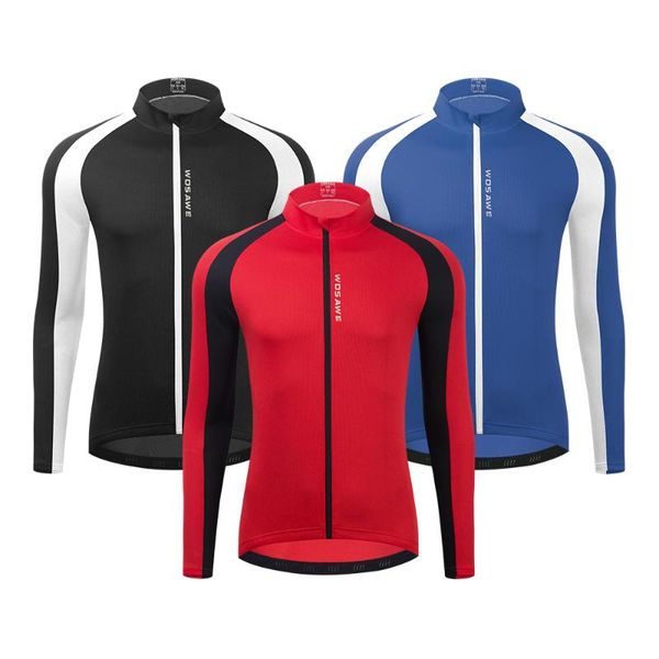 men's cycling long-sleeved mountain bike color matching outdoor breathable clothes jackets, Black;brown
men's cycling long-sleeved mountain bike color matching outdoor breathable clothes jackets, Black;brown