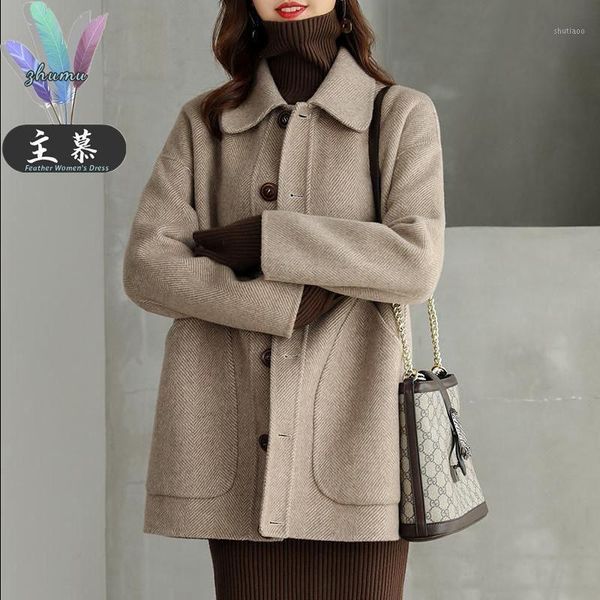 women's wool & blends jacket women coat main mu autumn and winter woolen woman square-neck single-breasted veste manteau femme, Black
women's wool & blends jacket women coat main mu autumn and winter woolen woman square-neck single-breasted veste manteau femme, Black