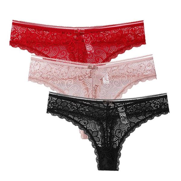 women's panties 3 pcs for woman underwear lace breathable soft lingerie female briefs color panty transparent underpants, Black;pink
women's panties 3 pcs for woman underwear lace breathable soft lingerie female briefs color panty transparent underpants, Black;pink