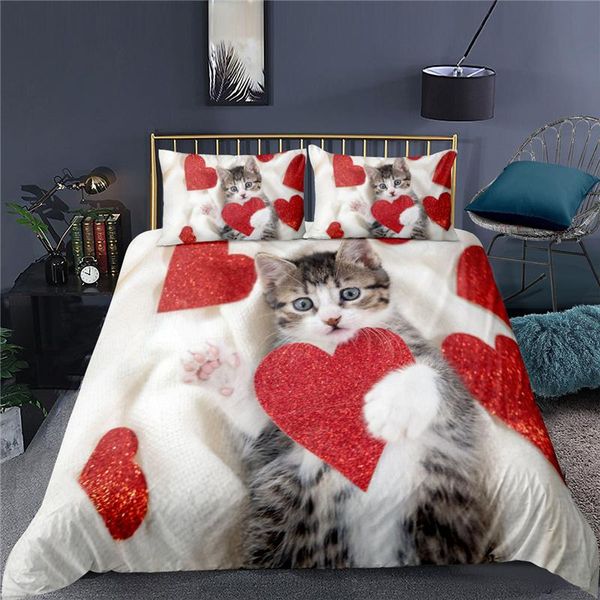bedding sets home textile luxury 3d cat print 2/3pcs comfortable duvet cover pillowcase single and king eu/us/au size
bedding sets home textile luxury 3d cat print 2/3pcs comfortable duvet cover pillowcase single and king eu/us/au size