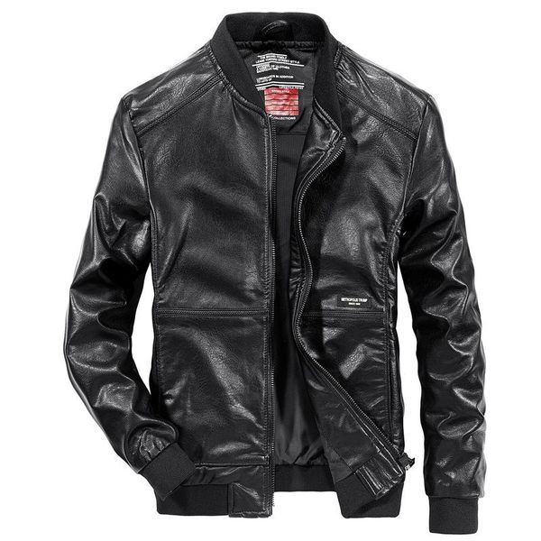 men's fur & faux leather jacket 2021 autumn baseball collar youth locomotive pu casual coat men, Black
men's fur & faux leather jacket 2021 autumn baseball collar youth locomotive pu casual coat men, Black
