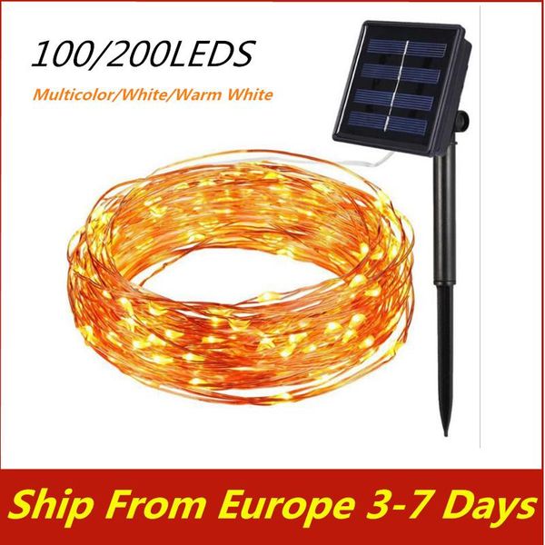 strings solar string light 100/200 led waterproof christmas lights outdoor fairy lamp for foliday garden decoration
strings solar string light 100/200 led waterproof christmas lights outdoor fairy lamp for foliday garden decoration