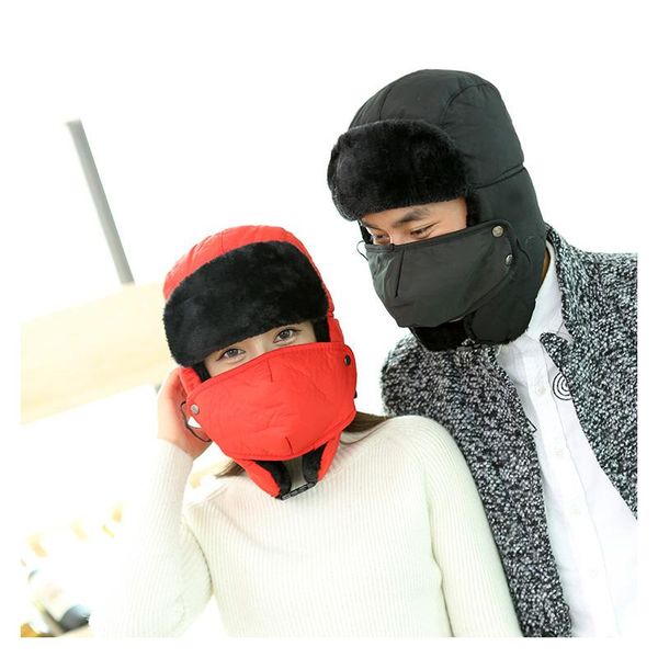 berets fashion thickening russian hat for women men earflap cap winter trapper with mask faux fur bomber, Blue;gray
berets fashion thickening russian hat for women men earflap cap winter trapper with mask faux fur bomber, Blue;gray