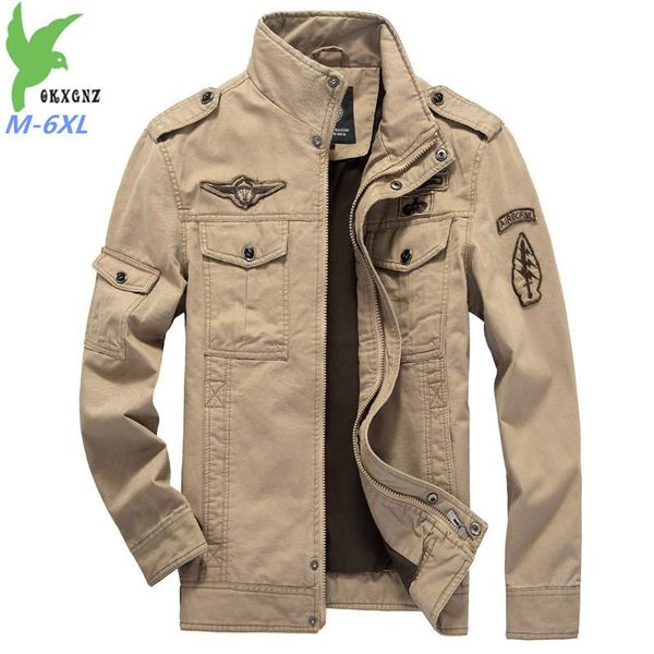 men's jackets fashion large size m-6xl jacket cotton military male standing collar zipper casual thin coats outerwear, Black;brown
men's jackets fashion large size m-6xl jacket cotton military male standing collar zipper casual thin coats outerwear, Black;brown