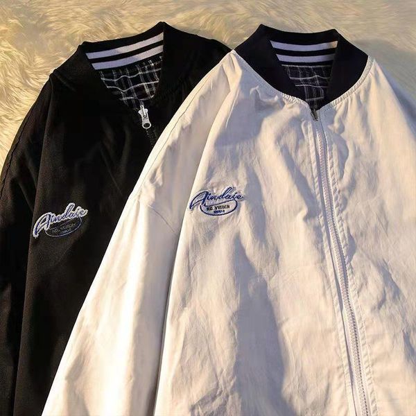 men's jackets two-sided baseball jacket couples plaid spring autumn high street hip-hop style letter embroidered bomber trend, Black;brown
men's jackets two-sided baseball jacket couples plaid spring autumn high street hip-hop style letter embroidered bomber trend, Black;brown