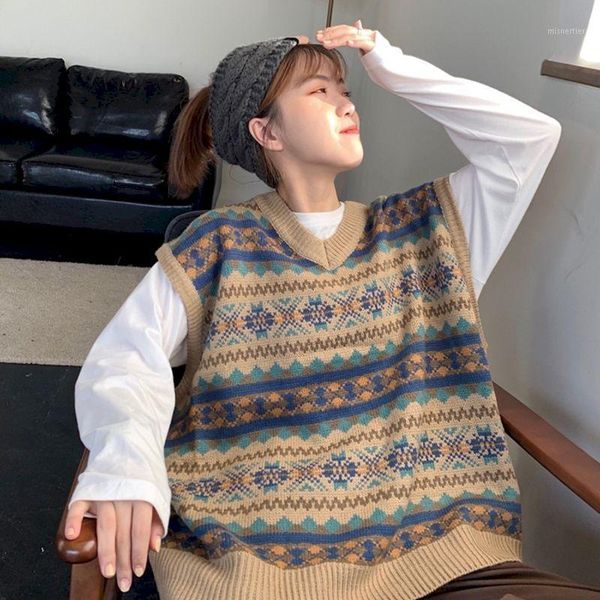 men's vests sweater vest women's fashion retro casual v-neck knitted pullover women streetwear clothes wild loose couple harajuku, Black;white
men's vests sweater vest women's fashion retro casual v-neck knitted pullover women streetwear clothes wild loose couple harajuku, Black;white