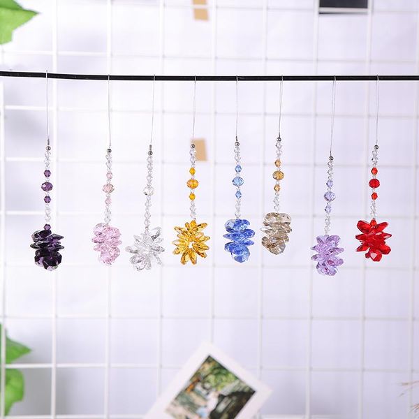 decorative objects & figurines 1pcs diy crystal suncatcher beads prisms pendant chandelier accessories hanging home wedding decoration
decorative objects & figurines 1pcs diy crystal suncatcher beads prisms pendant chandelier accessories hanging home wedding decoration