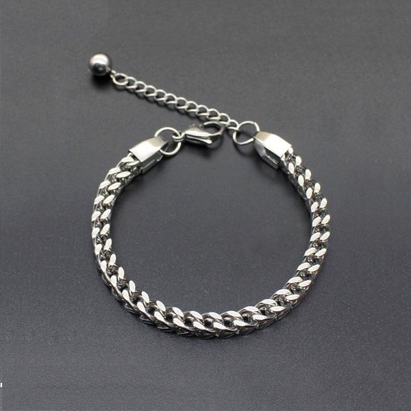 unique pulseira masculina 5mm stainless steel bracelets s.steel link chain diy jewelry bangle for men women wholesale link,, Black
unique pulseira masculina 5mm stainless steel bracelets s.steel link chain diy jewelry bangle for men women wholesale link,, Black