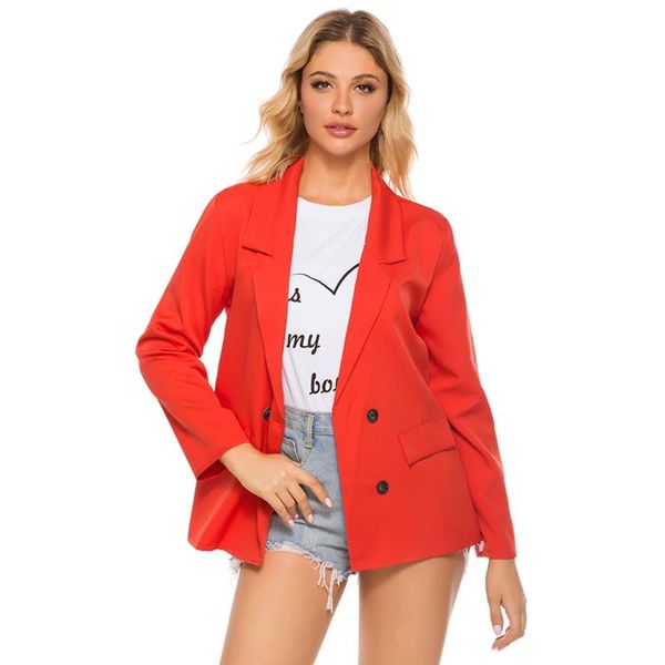 men's jackets autumn woman solid color v neck full sleeve pocket button suits office leisure suit jacket blouse, Black;brown
men's jackets autumn woman solid color v neck full sleeve pocket button suits office leisure suit jacket blouse, Black;brown