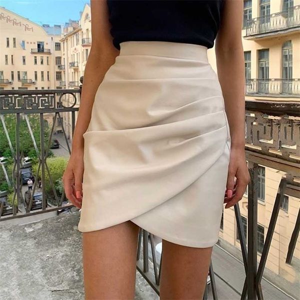 pu leather matte black pencil skirt women high waist a-line short white autumn winter bottom 211109
pu leather matte black pencil skirt women high waist a-line short white autumn winter bottom 211109