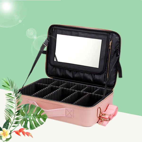 women travel organizer professional cosmetic makeup bag case for cosmetics storage make up suitcase train beauty box with mirror bags & case
women travel organizer professional cosmetic makeup bag case for cosmetics storage make up suitcase train beauty box with mirror bags & case