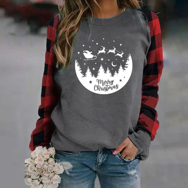 women's hoodies & sweatshirts women casual oversize christmas plaid printing long sleeve ropa mujer, Black
women's hoodies & sweatshirts women casual oversize christmas plaid printing long sleeve ropa mujer, Black