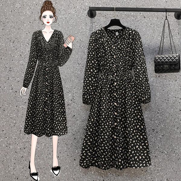 casual dresses black printed long sleeved midi plus large size oversize korean fashion kawaii women's elegant autumn 2021 clothing, Black;gray
casual dresses black printed long sleeved midi plus large size oversize korean fashion kawaii women's elegant autumn 2021 clothing, Black;gray