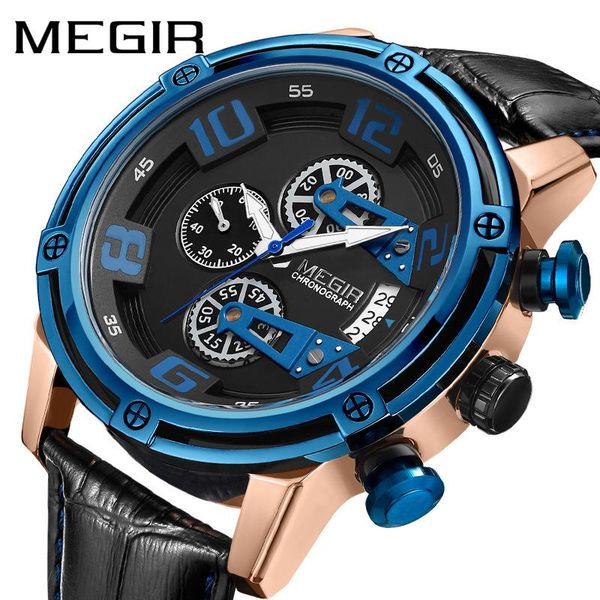 wristwatches megir 2021 fashion men's watch waterproof sport chronograph belt calendar luminouswatches quartz relogio masculino 2078g, Slivery;brown
wristwatches megir 2021 fashion men's watch waterproof sport chronograph belt calendar luminouswatches quartz relogio masculino 2078g, Slivery;brown