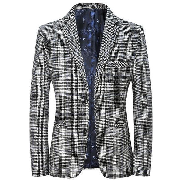 men's suits & blazers brand men smart casual blazer spring autumn simple england style suit jackets plaid formal coats male eg4f, White;black
men's suits & blazers brand men smart casual blazer spring autumn simple england style suit jackets plaid formal coats male eg4f, White;black