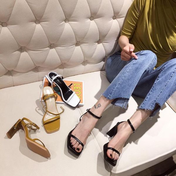 dress shoes high heel sandal for women square toe lady 2021 suit female beige buckle strap high-heeled fashion comfort summer open, Black
dress shoes high heel sandal for women square toe lady 2021 suit female beige buckle strap high-heeled fashion comfort summer open, Black