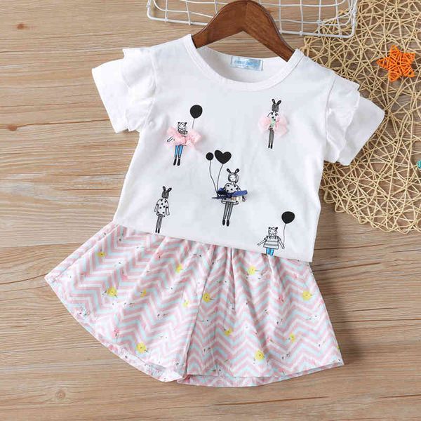 girls clothes set summer kids fashion print short sleeve t-shirt + shorts 2pcs children's clothing suit 210515, White
girls clothes set summer kids fashion print short sleeve t-shirt + shorts 2pcs children's clothing suit 210515, White