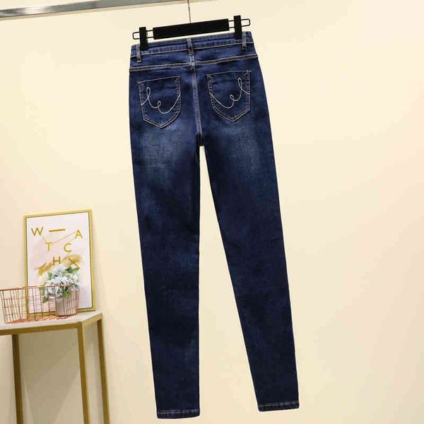 2021 autumn stretch skinny soft womens jeans high waist patchwork trousers mujer plus size elastic slim pencil pants cowboy 5xl, Blue
2021 autumn stretch skinny soft womens jeans high waist patchwork trousers mujer plus size elastic slim pencil pants cowboy 5xl, Blue