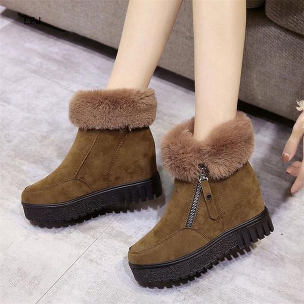 boots lzj 2021 winter women's fashion shoes plush increase within ankle ladies zipper suede comfortable snow, Black
boots lzj 2021 winter women's fashion shoes plush increase within ankle ladies zipper suede comfortable snow, Black