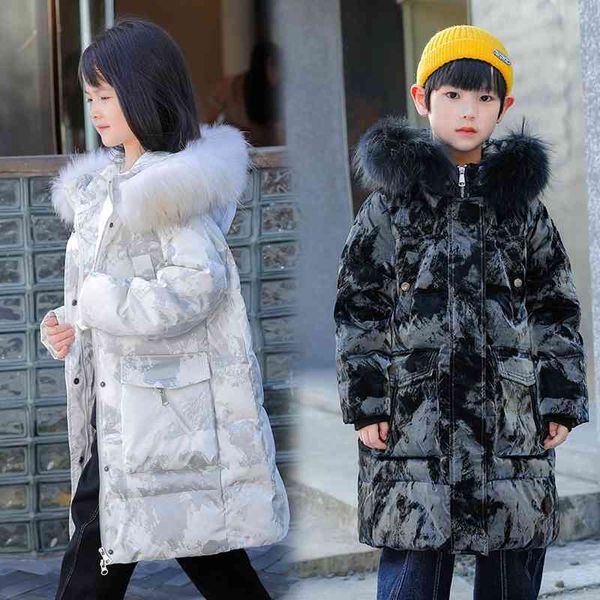 children's down jacket, girls' boys' medium length 2021 new children's thickened tide brand foreign style winter coat, Black
children's down jacket, girls' boys' medium length 2021 new children's thickened tide brand foreign style winter coat, Black