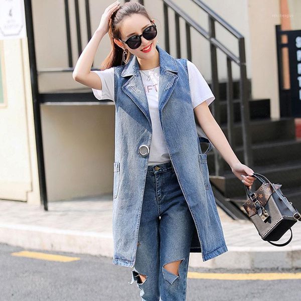 women's vests women fashion jean lady pocket coat denim casual sleeveless mid length wild jacket korea clothes 2021, Black;white
women's vests women fashion jean lady pocket coat denim casual sleeveless mid length wild jacket korea clothes 2021, Black;white