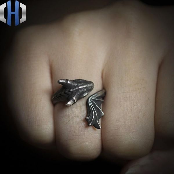 cluster rings original design handmade silver dragon ring personalized 925 wild open, Golden;silver
cluster rings original design handmade silver dragon ring personalized 925 wild open, Golden;silver