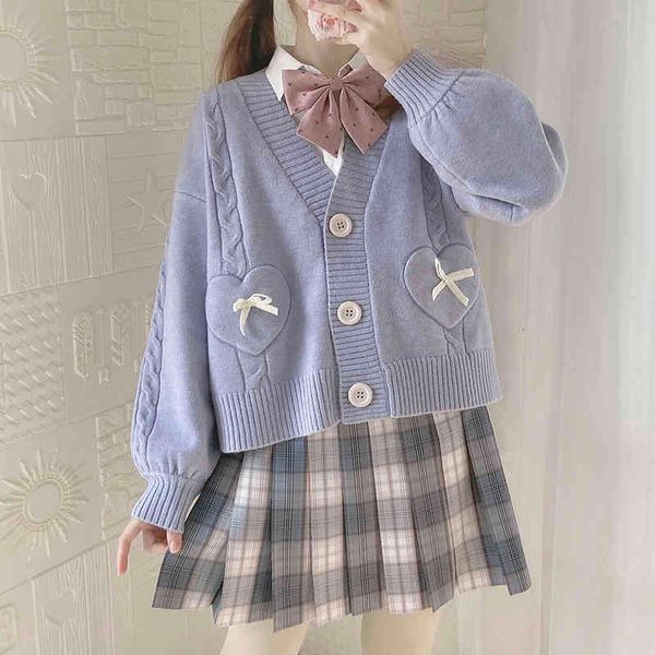 spring japan kawaii fashion pink cardigan women vintage crop knitted sweater girls cute bow heart korean autumn jk school coat, White
spring japan kawaii fashion pink cardigan women vintage crop knitted sweater girls cute bow heart korean autumn jk school coat, White