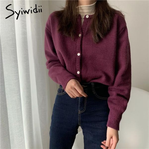 women's knits & tees syiwidii cardigan sweaters woman fall winter 2021 fashion knitted jackets single breasted o neck coats blue red p, White
women's knits & tees syiwidii cardigan sweaters woman fall winter 2021 fashion knitted jackets single breasted o neck coats blue red p, White
