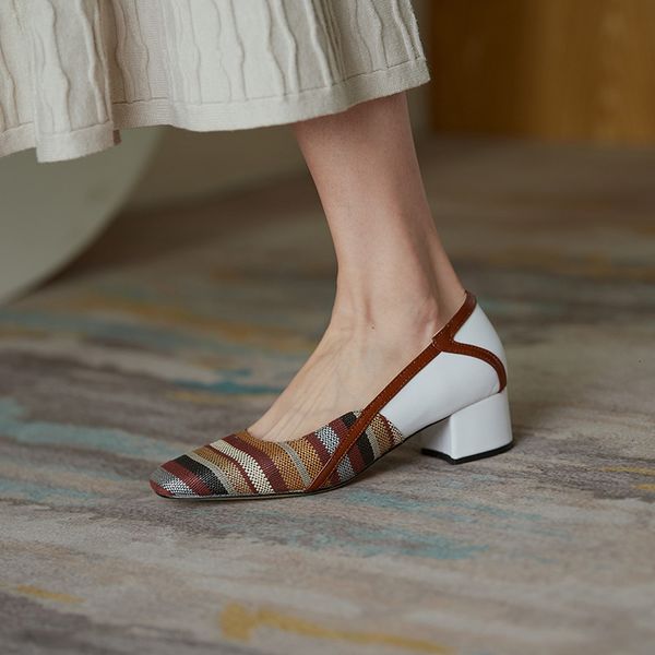 sandals leather slide genuine women's shoes spring/autumn soft tissue toe pumps square foot bulk handcrafted woman size 34-40 oohp, Black
sandals leather slide genuine women's shoes spring/autumn soft tissue toe pumps square foot bulk handcrafted woman size 34-40 oohp, Black