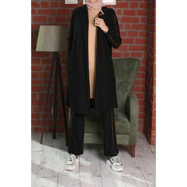 two piece dress hijab suit with pants, White
two piece dress hijab suit with pants, White