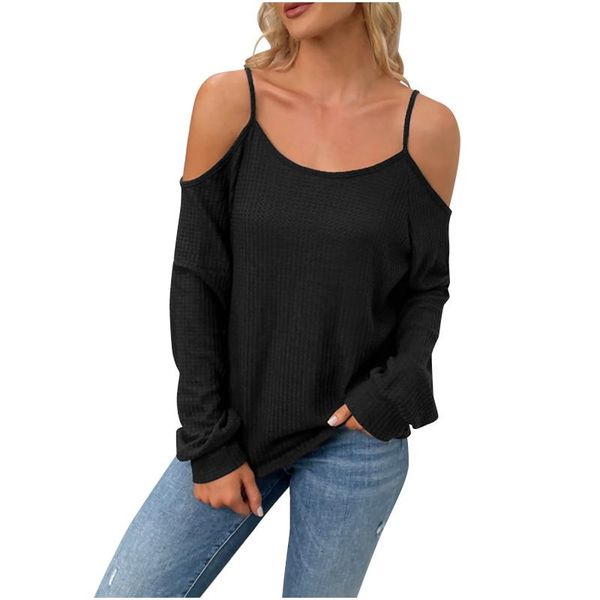 women's blouses & shirts off-shoulder solid color long-sleeved sling ladies casual loose korean style fashion femme clothes, White
women's blouses & shirts off-shoulder solid color long-sleeved sling ladies casual loose korean style fashion femme clothes, White