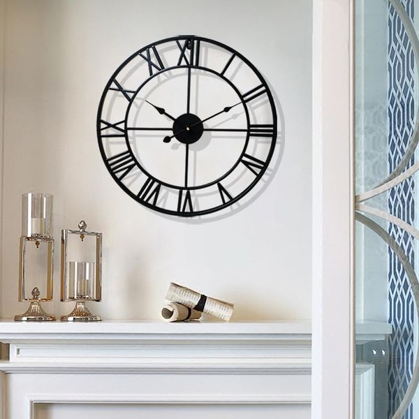 wall clocks large ng clock outdoor silent round rustic metal black living room reloj pared watch jj60wc
wall clocks large ng clock outdoor silent round rustic metal black living room reloj pared watch jj60wc