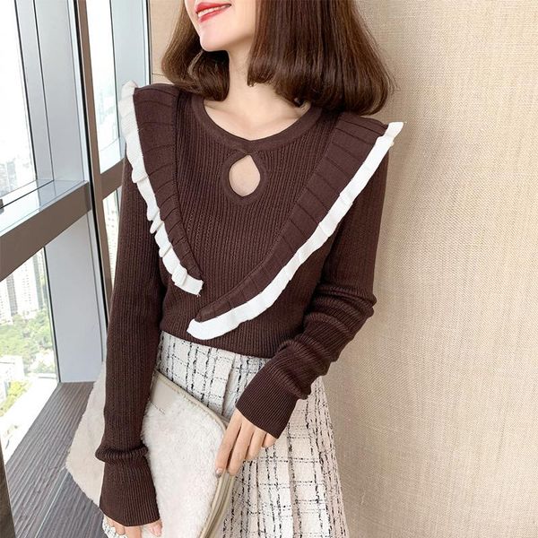 women's sweaters sweater for outer wear: slim fitting in fall / winter 2021, White;black
women's sweaters sweater for outer wear: slim fitting in fall / winter 2021, White;black
