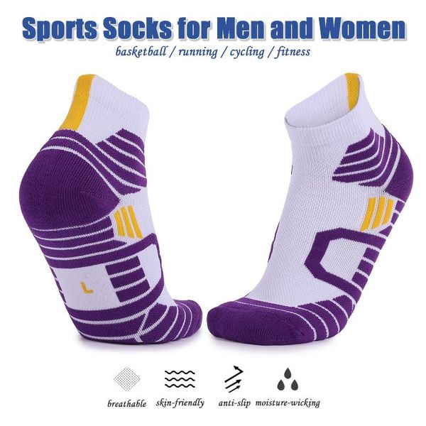 men women sports socks towel bottom stripes anti-slip comfort fit running basketball cycling fitness low cut, Black
men women sports socks towel bottom stripes anti-slip comfort fit running basketball cycling fitness low cut, Black
