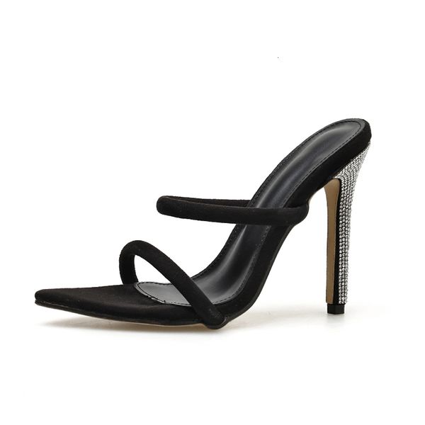 sandals bling diamond high heels slippers women pointed end peep toe heel summer slip on party shoes 9ke4, Black
sandals bling diamond high heels slippers women pointed end peep toe heel summer slip on party shoes 9ke4, Black