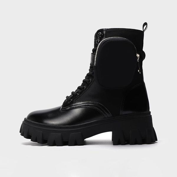 boots 2021 pocket design motorcycle women platform shoes winter fashion lace up short thick soled ankle for, Black
boots 2021 pocket design motorcycle women platform shoes winter fashion lace up short thick soled ankle for, Black