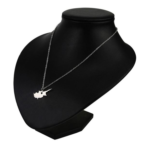 europe and the united states sell exploded stainless steel cyprus map pendant necklace, Silver
europe and the united states sell exploded stainless steel cyprus map pendant necklace, Silver
