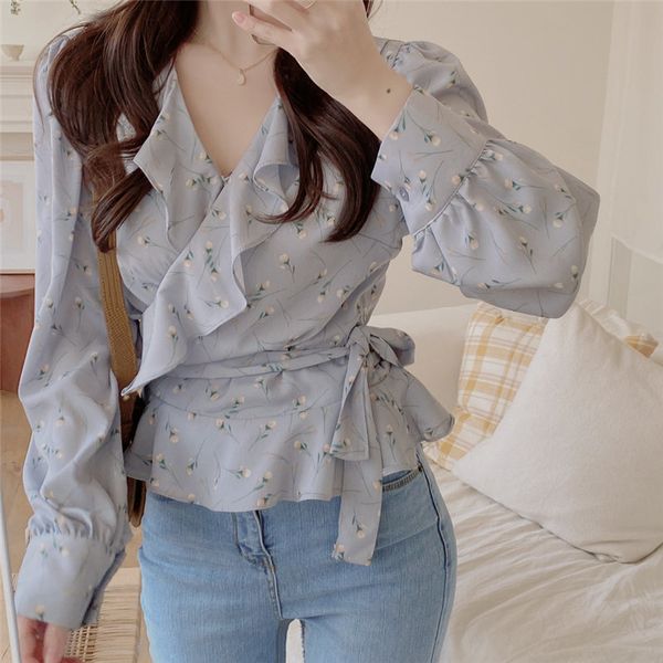 blouses lace-up florals chiffon loose shirt elegant girls ruffles sweet chic femme blusas women romance blouses, White
blouses lace-up florals chiffon loose shirt elegant girls ruffles sweet chic femme blusas women romance blouses, White