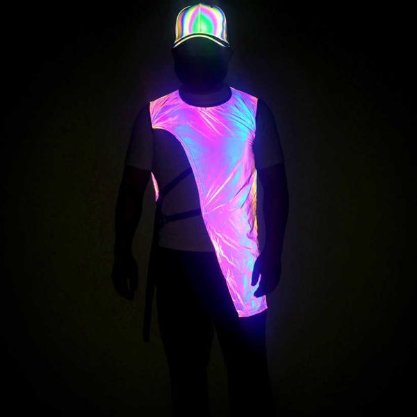 men's t-shirts t shirt colorful spring and autumn irregular luminous bands hedging fashion cool vest for stage perfor art0, White;black
men's t-shirts t shirt colorful spring and autumn irregular luminous bands hedging fashion cool vest for stage perfor art0, White;black