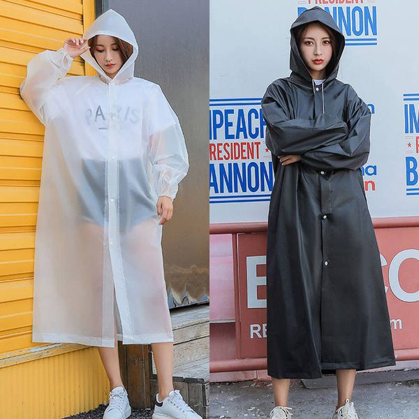 outdoor portable integrated raincoat coat men's and women's thickened non disposable children's