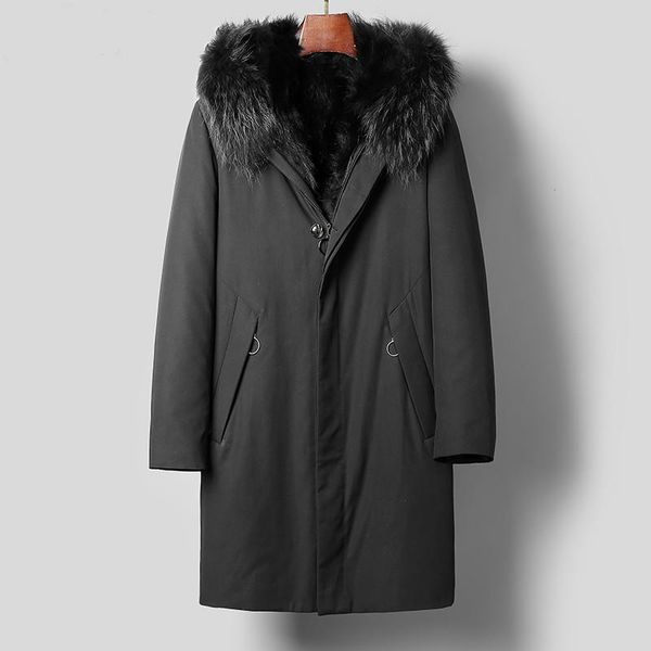 men's leather & faux 2021 winter jacket men real fur coat parka warm raccoon liner long overcoat parkas de hombre c-29-l-717206 kj3099, Black
men's leather & faux 2021 winter jacket men real fur coat parka warm raccoon liner long overcoat parkas de hombre c-29-l-717206 kj3099, Black