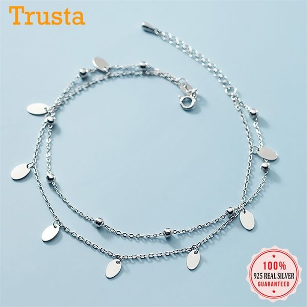 trustdavis genuine 925 sterling silver double layer beads chain elliptical slices anklets for women s925 birthday present da1533 211018, Red;blue
trustdavis genuine 925 sterling silver double layer beads chain elliptical slices anklets for women s925 birthday present da1533 211018, Red;blue