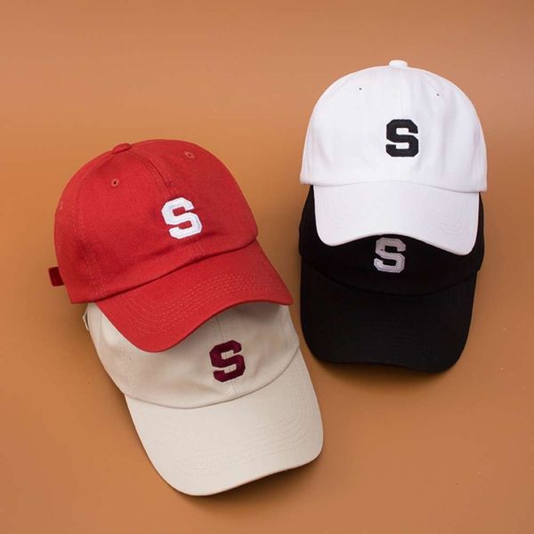 trend s letter embroidered beige baseball men's lovers leisure soft curved brim cap women's fashion, Blue;gray 
trend s letter embroidered beige baseball men's lovers leisure soft curved brim cap women's fashion, Blue;gray