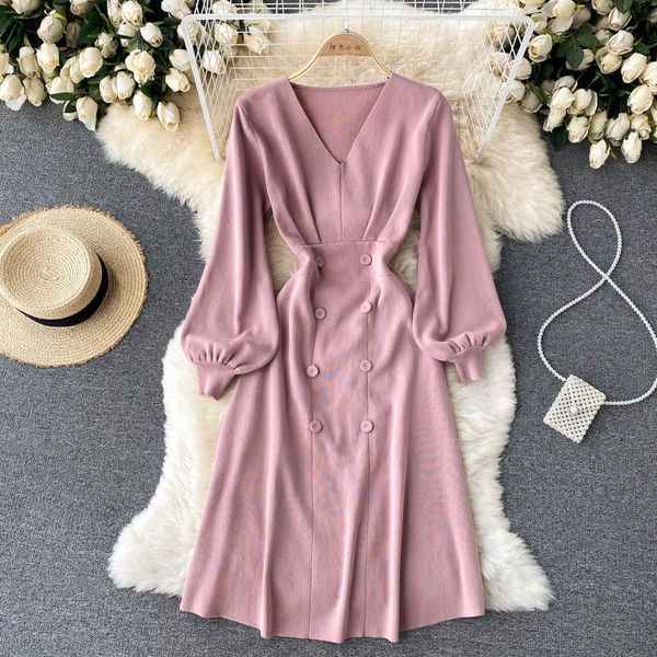 casual dresses singreiny elegant french knitted dress women puff sleeve v neck a-line autumn winter fashion streetwear sweater, Black;gray
casual dresses singreiny elegant french knitted dress women puff sleeve v neck a-line autumn winter fashion streetwear sweater, Black;gray
